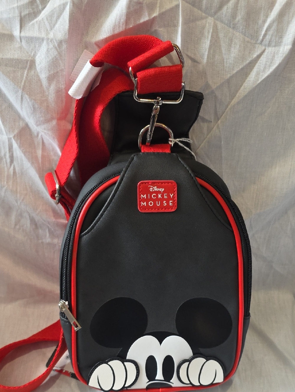 Bioworld Disney Black and Red Mickey Mouse Sling Bag